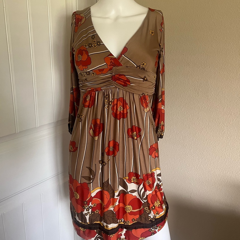 VINTAGE 60s/70s boho mini dress